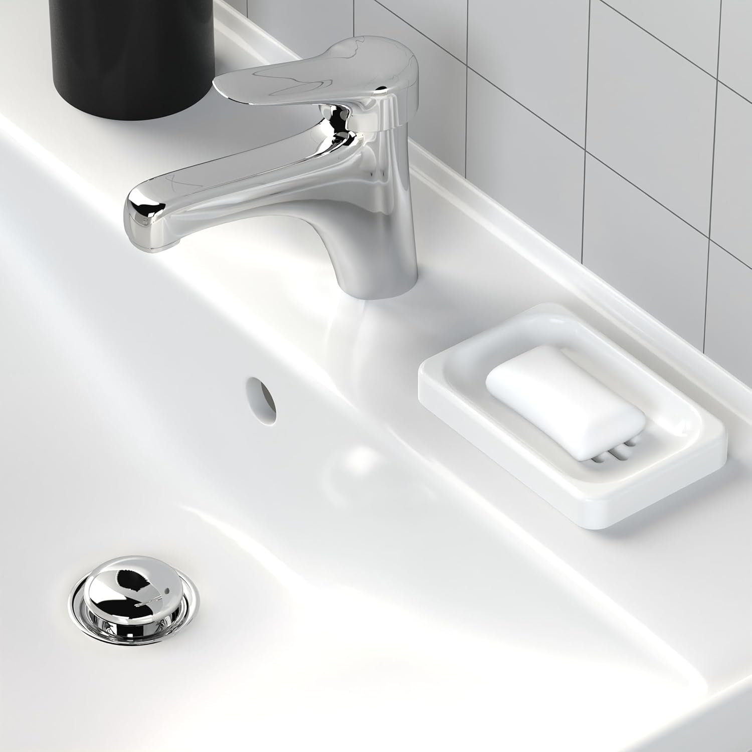 Stylish Rhode Luxury Milk soap dish self-draining and non-slip