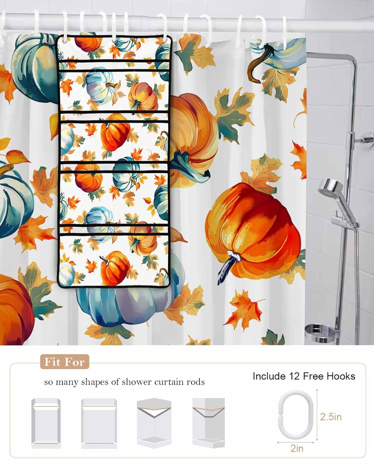 The Perfect Shower Curtain Organizer Easy to Install Waterproof and Durable