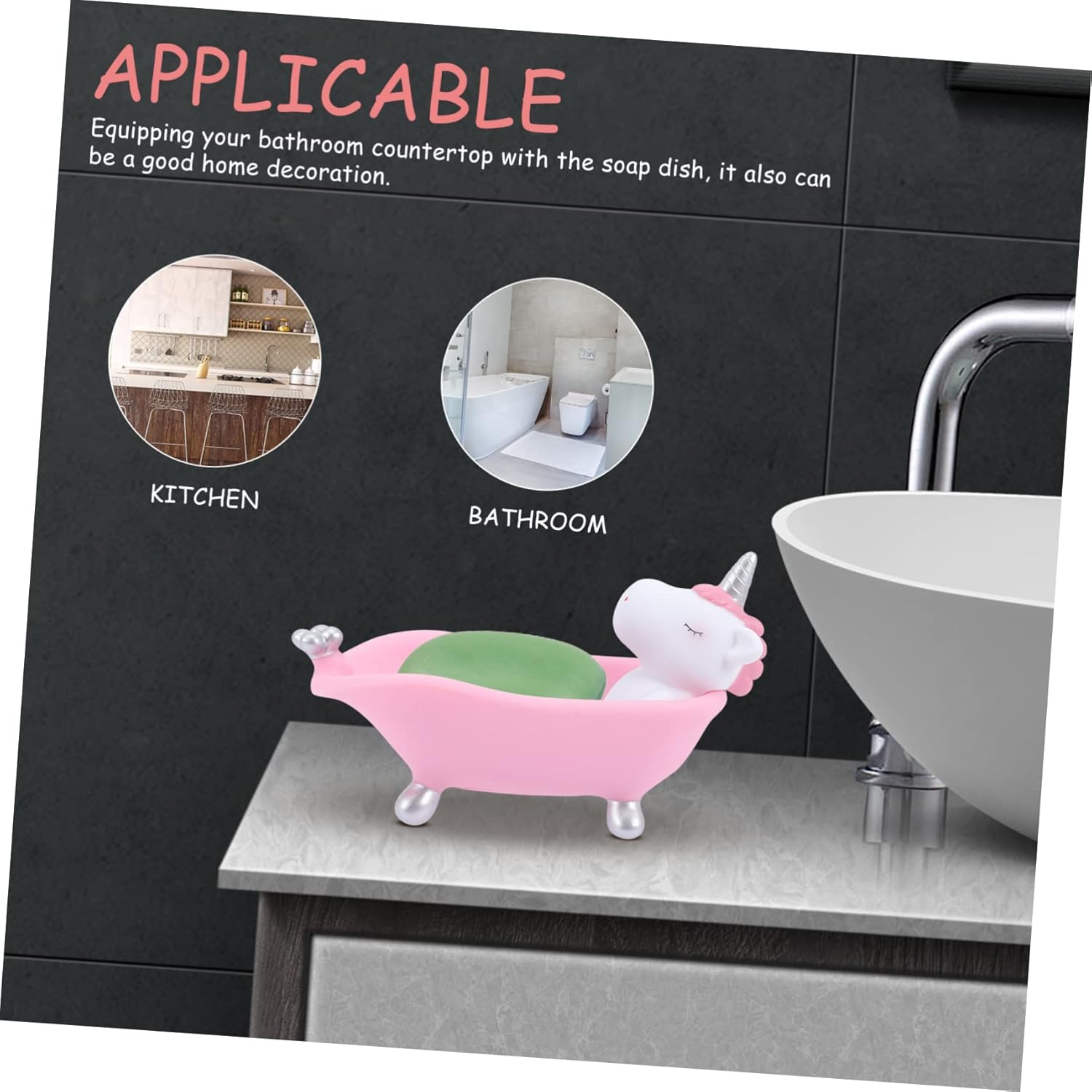 DOITOOL Unique Unicorn Soap Dish