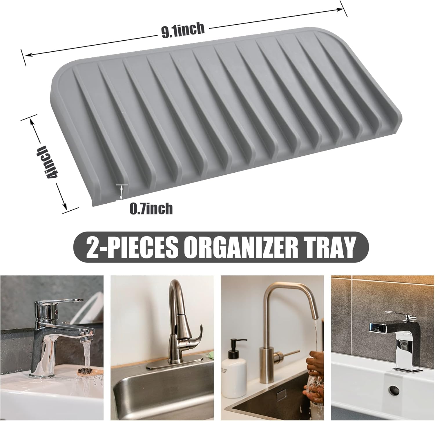 Multipurpose Silicone Sponge Holder for Kitchen Bathroom
