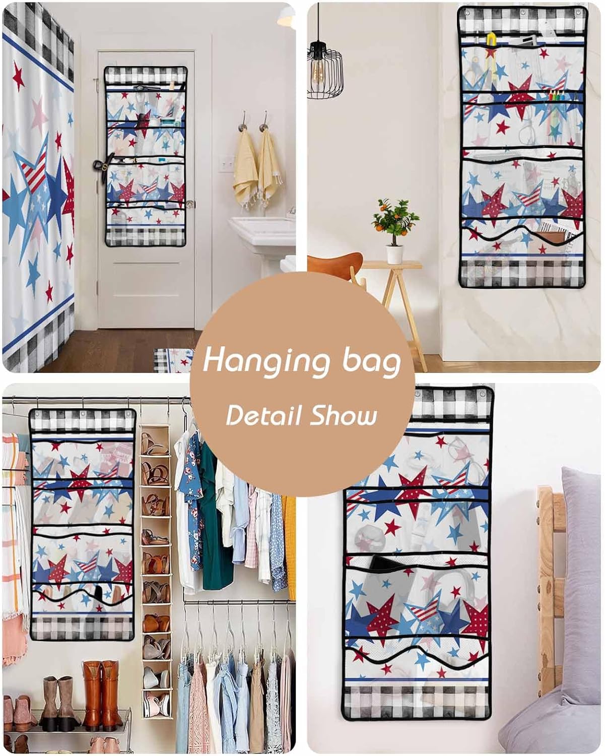 4-in-1 Mesh Bathroom Organizer Waterproof Durable