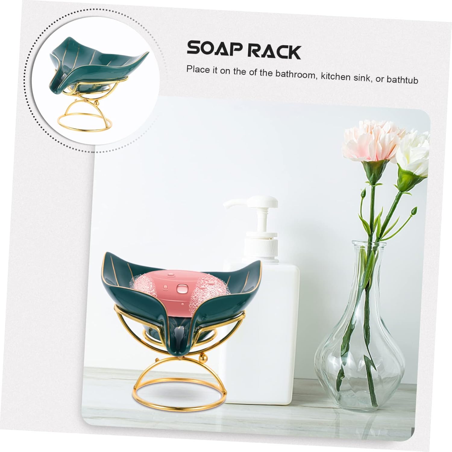 LIFKOME Mermaid Shaped Soap Holder