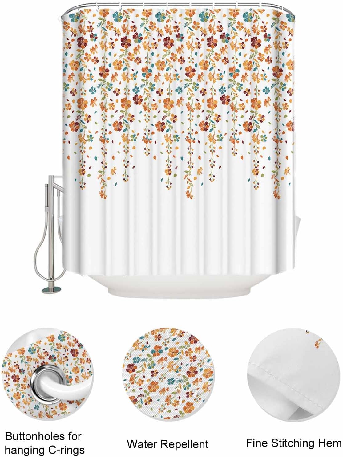 Sleek Mesh Organizer in Botanical Floral Design