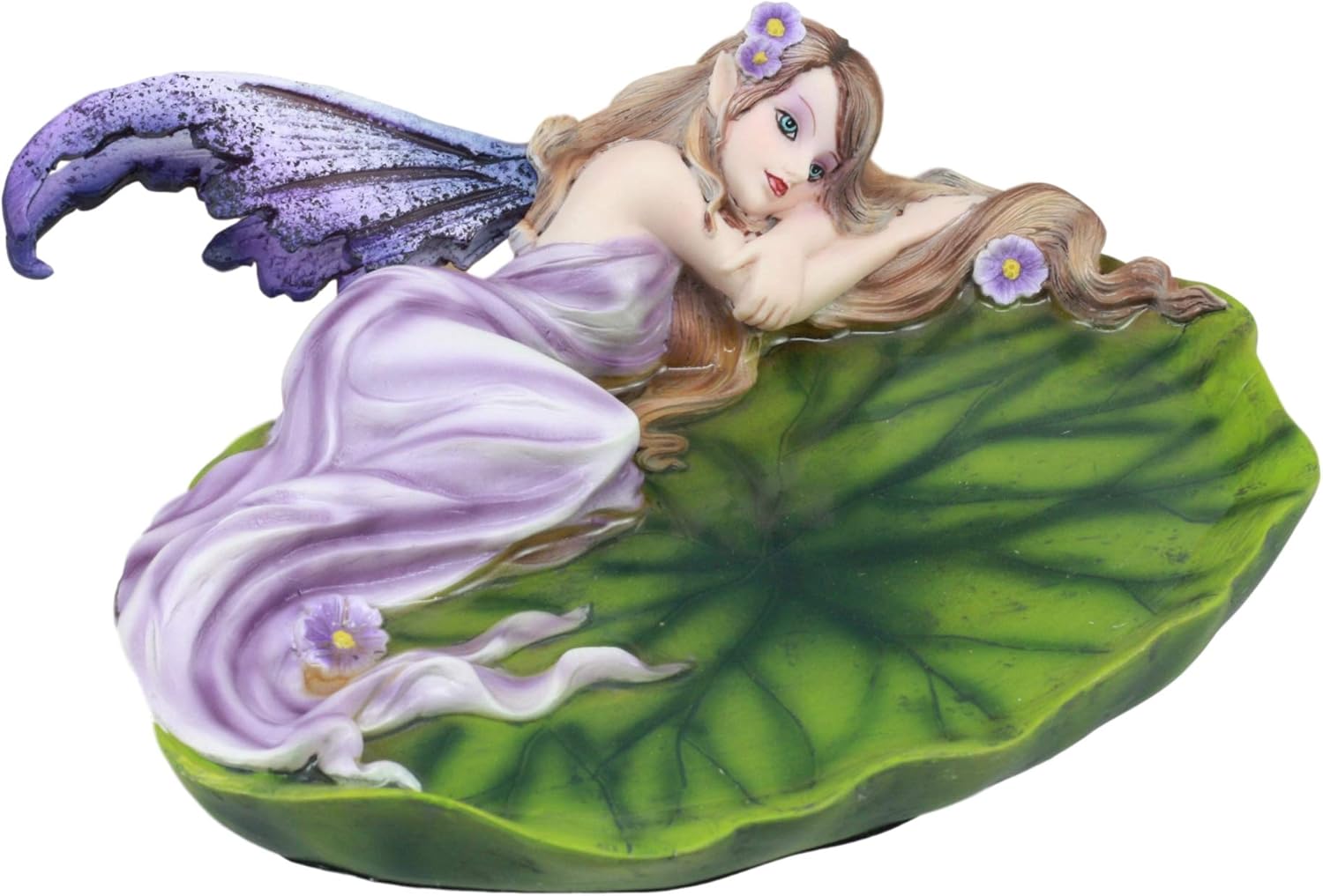 Ebros Under the Starry Night Lavender Fairy Soap Dish Figurine