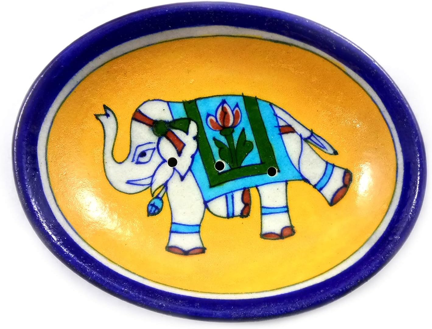 India Meets India Handmade Ceramic Soap Dish Tray