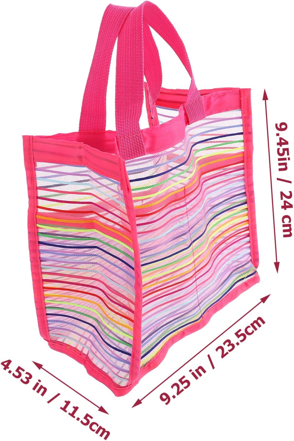 TOYANDONA Kids Beach Tote Bag with Mesh Lining