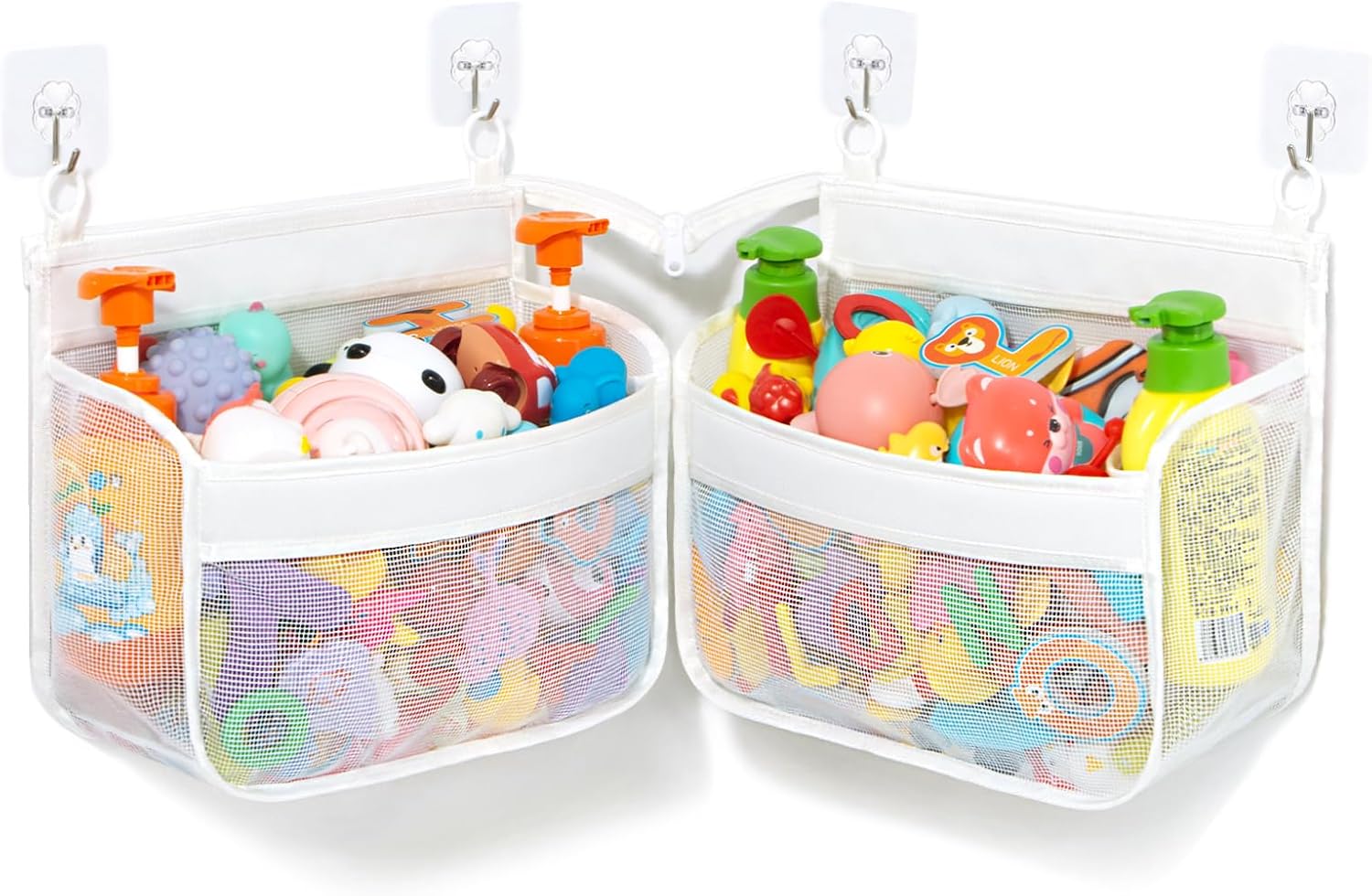 Multi-Use Bath Toy Organizer - Corner Wall Mount