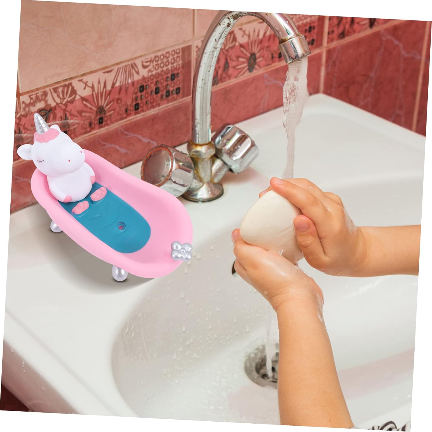 Cartoon Unicorn Soap Dish Holder for Bathroom
