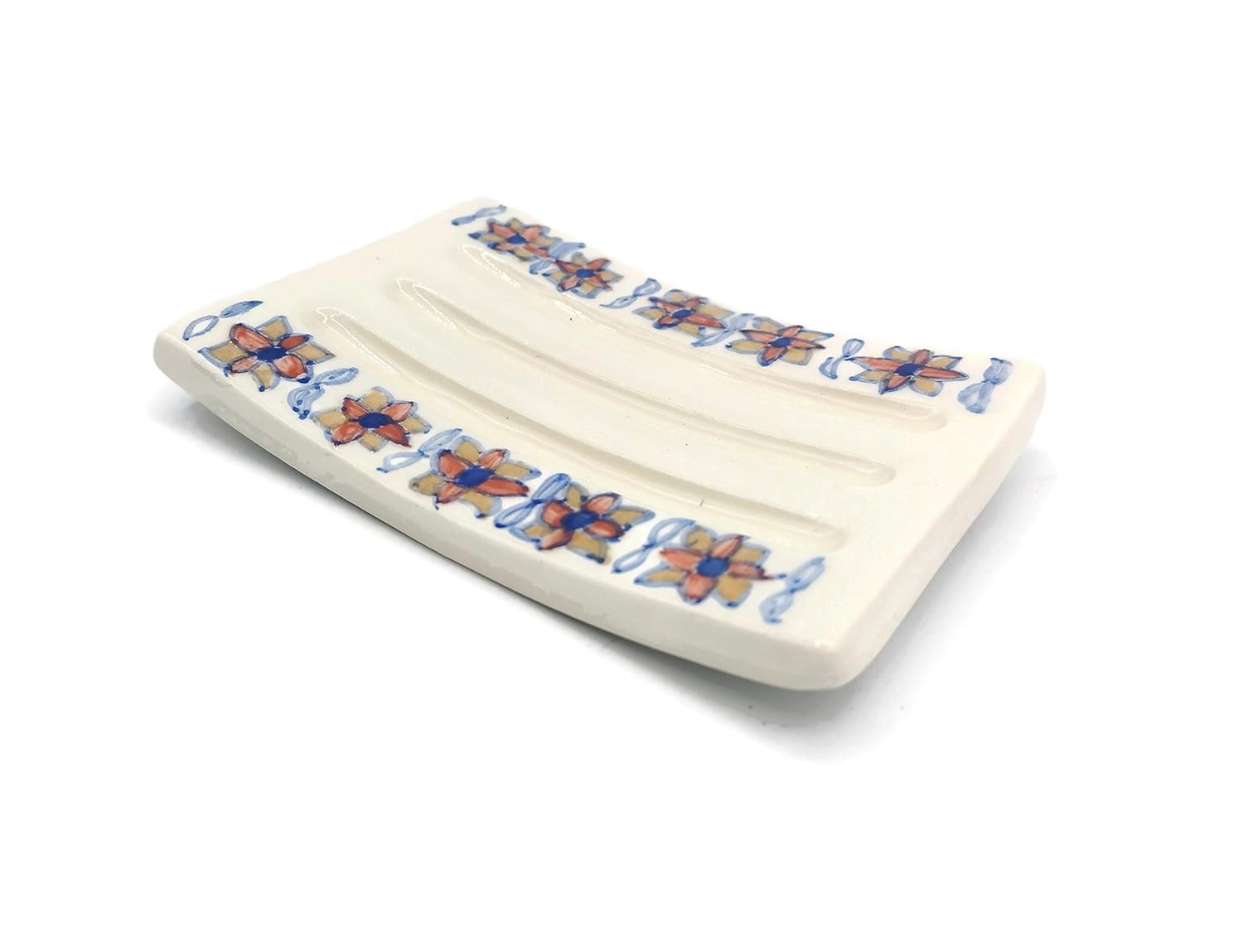 Handmade Floral Soap Dish