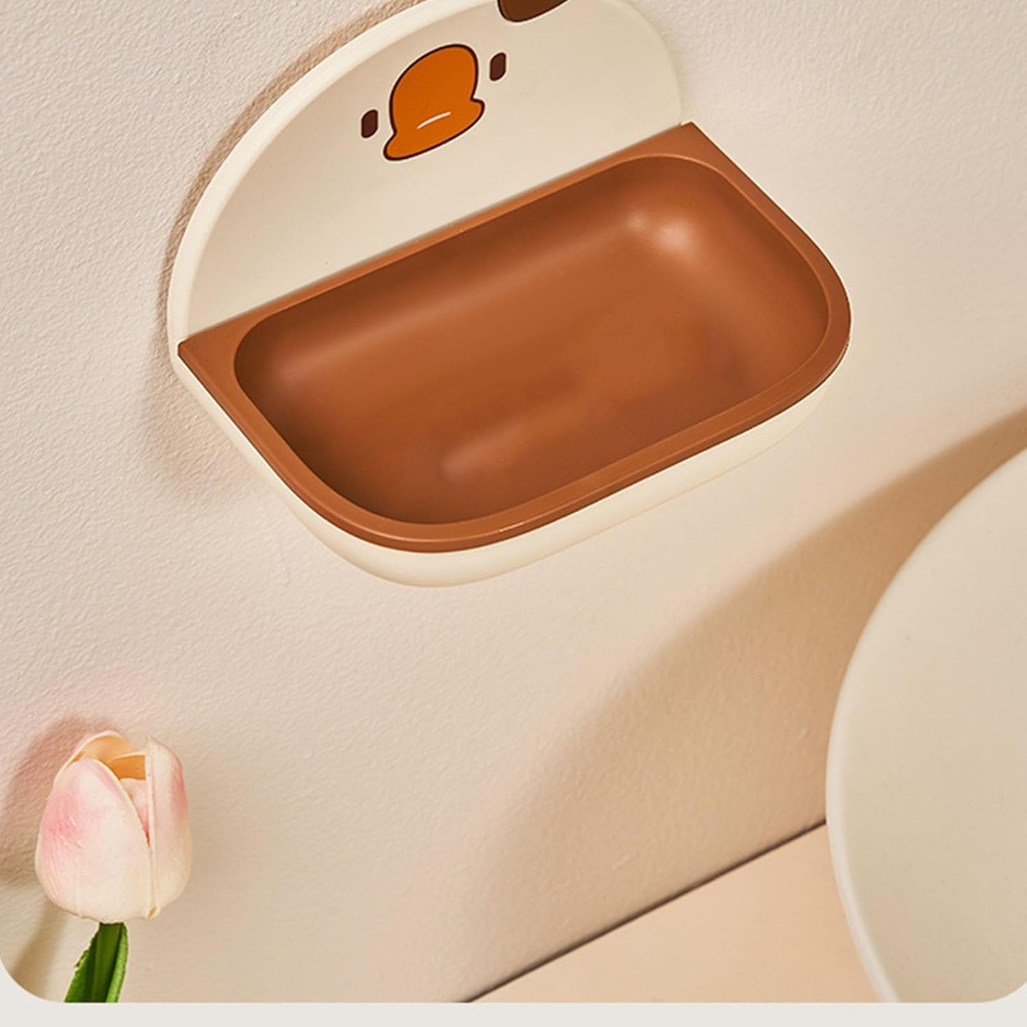 Beufee 2PCS Wall Mounted Soap Holder for Bathroom