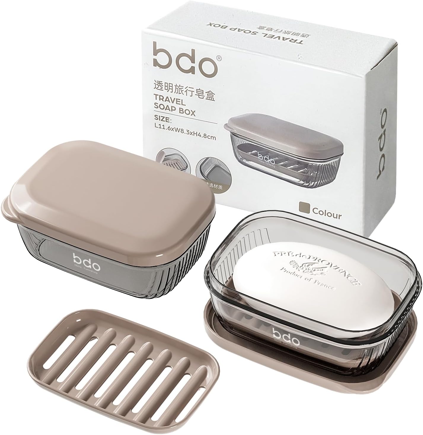 TopavatopTravel Soap Case Leak-Proof TSA-Friendly Durable