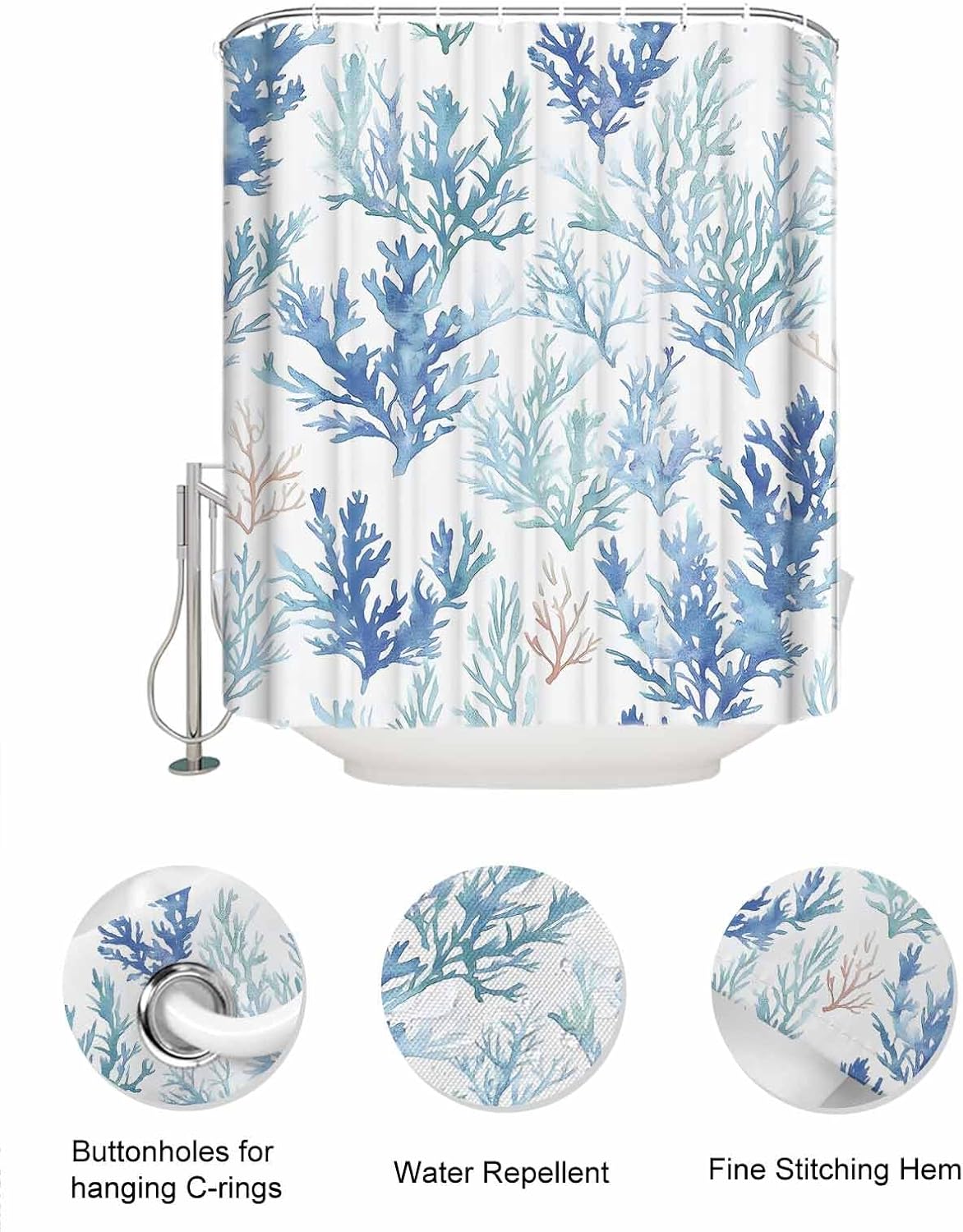 ZFUNCING Waterfall Mesh Hanging Shower Organizer