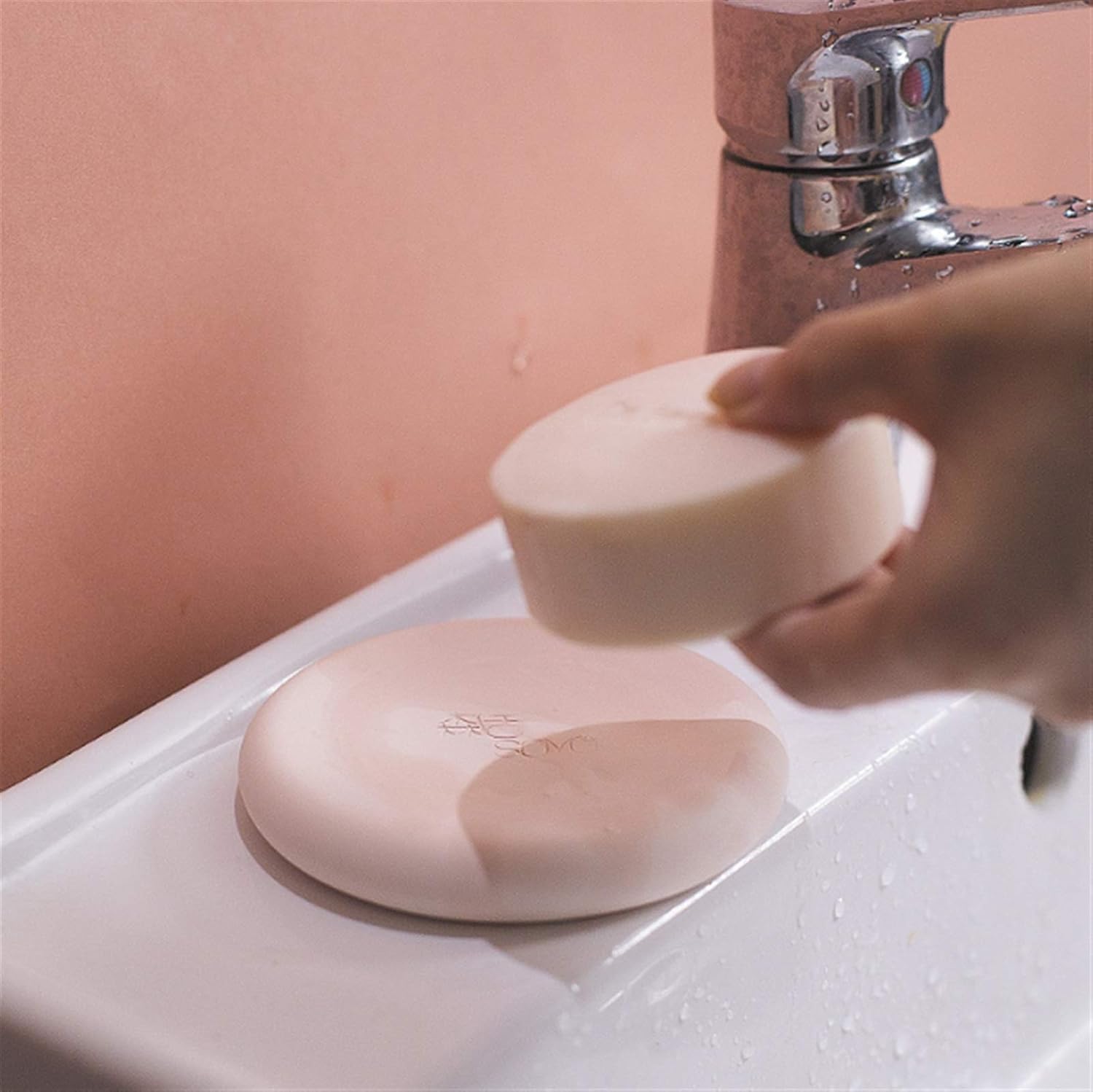 2 Pack Diatomaceous Earth Soap Tray Creative Hygroscopic Bathroom Storage Rack