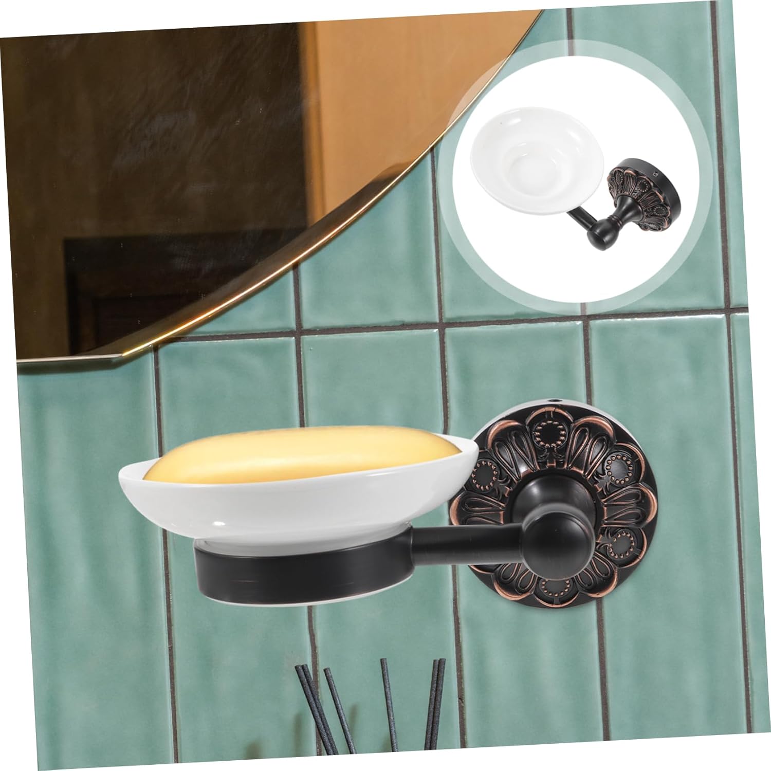 Oval Wall-Mounted Soap Dish by Beatifufu