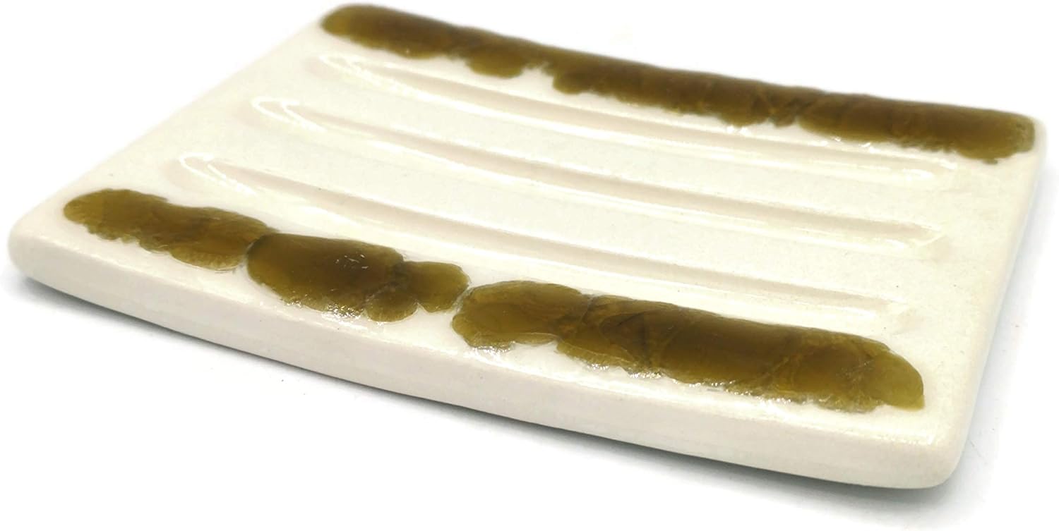 Handmade White Bar Soap Dish