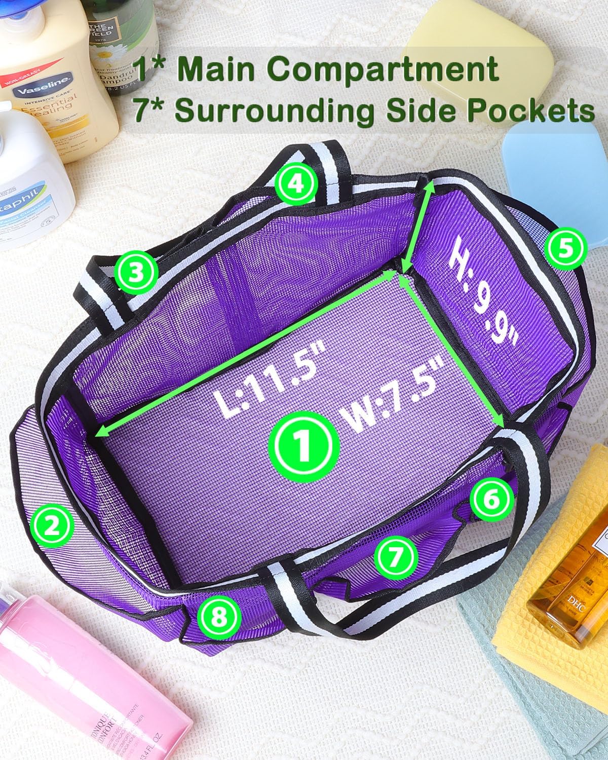 Lifelike Mesh Shower Caddy
