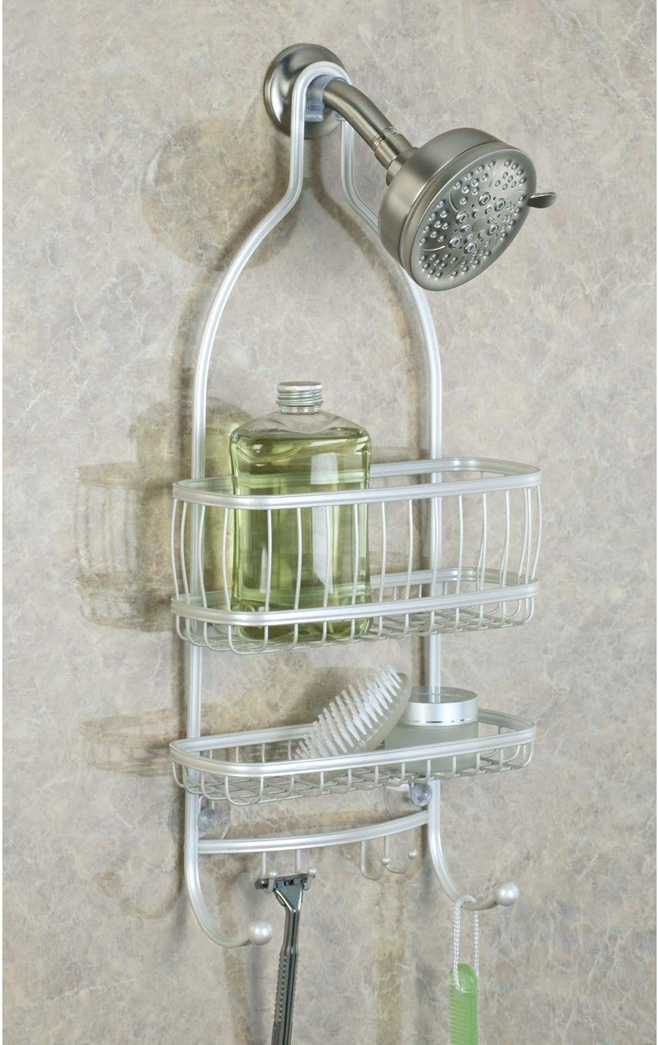 Stylish iDesign York Hanging Shower Caddy Organizer for Your Bathroom