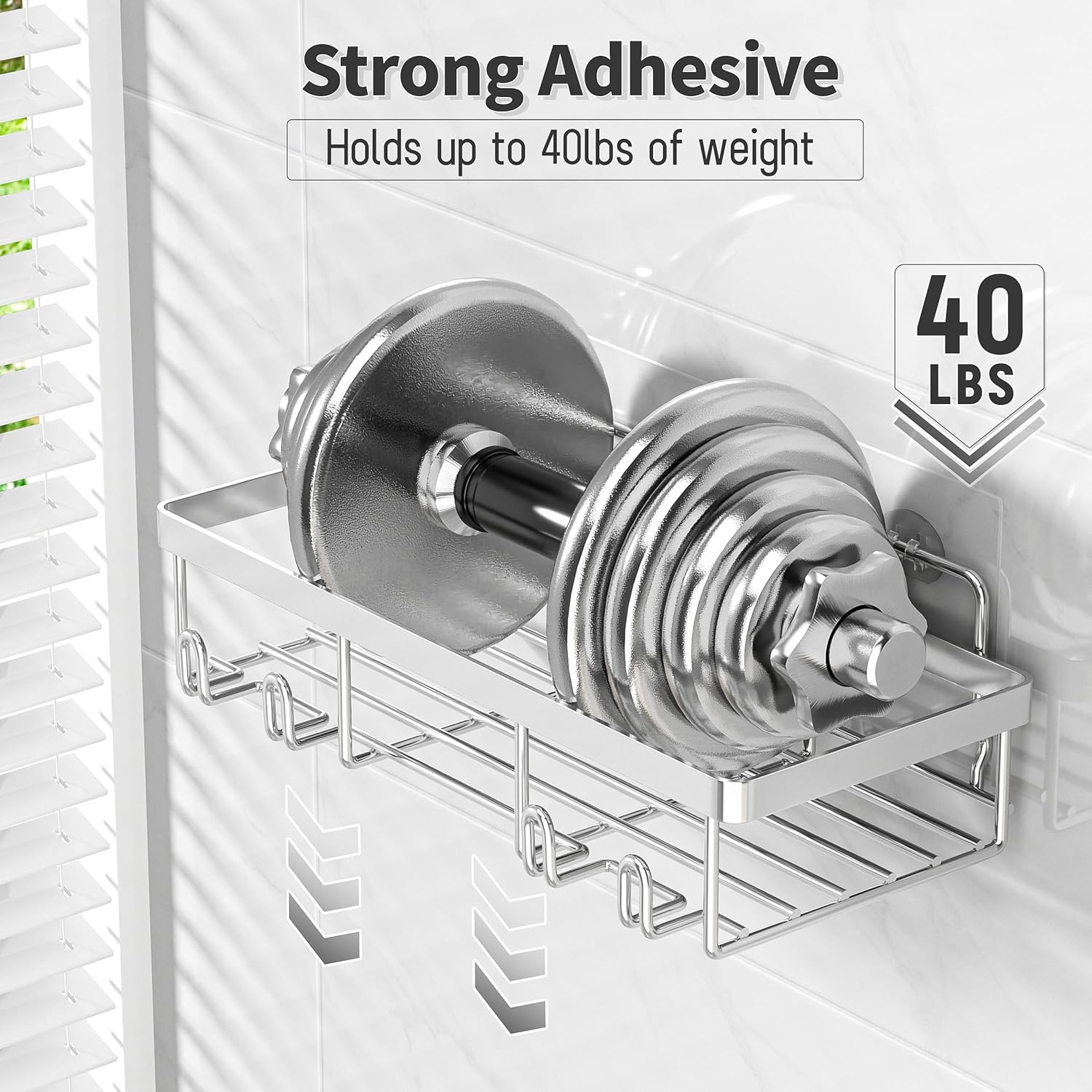 Organizing Shower Bench 10 Pack rustproof stainless steel