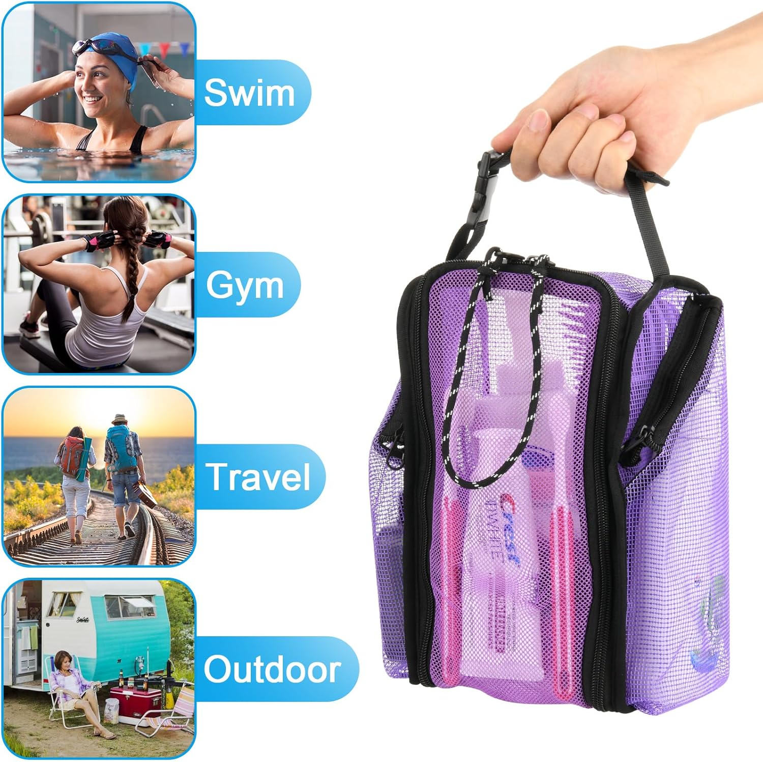 High-Quality Mesh Shower Caddy for Easy Storage