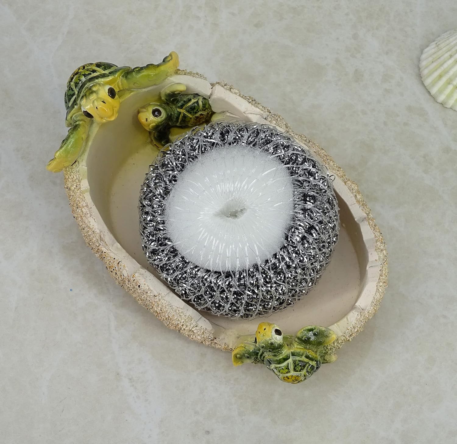 Seer doodle Seaturtle Self-Draining Soap Dish