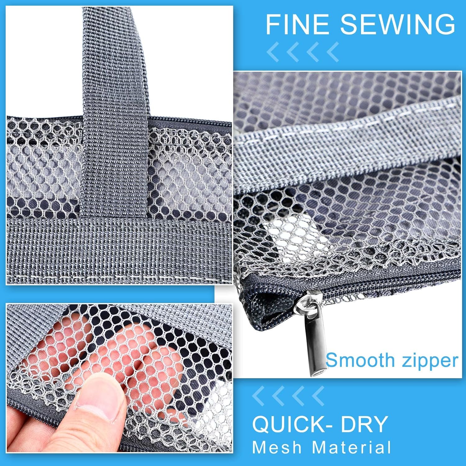 Tudomro 10 Piece Mesh Shower Caddy Tote Bag