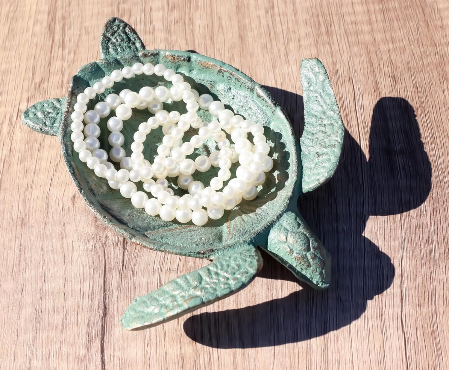 Stunning Cast Iron Sea Turtle Dish