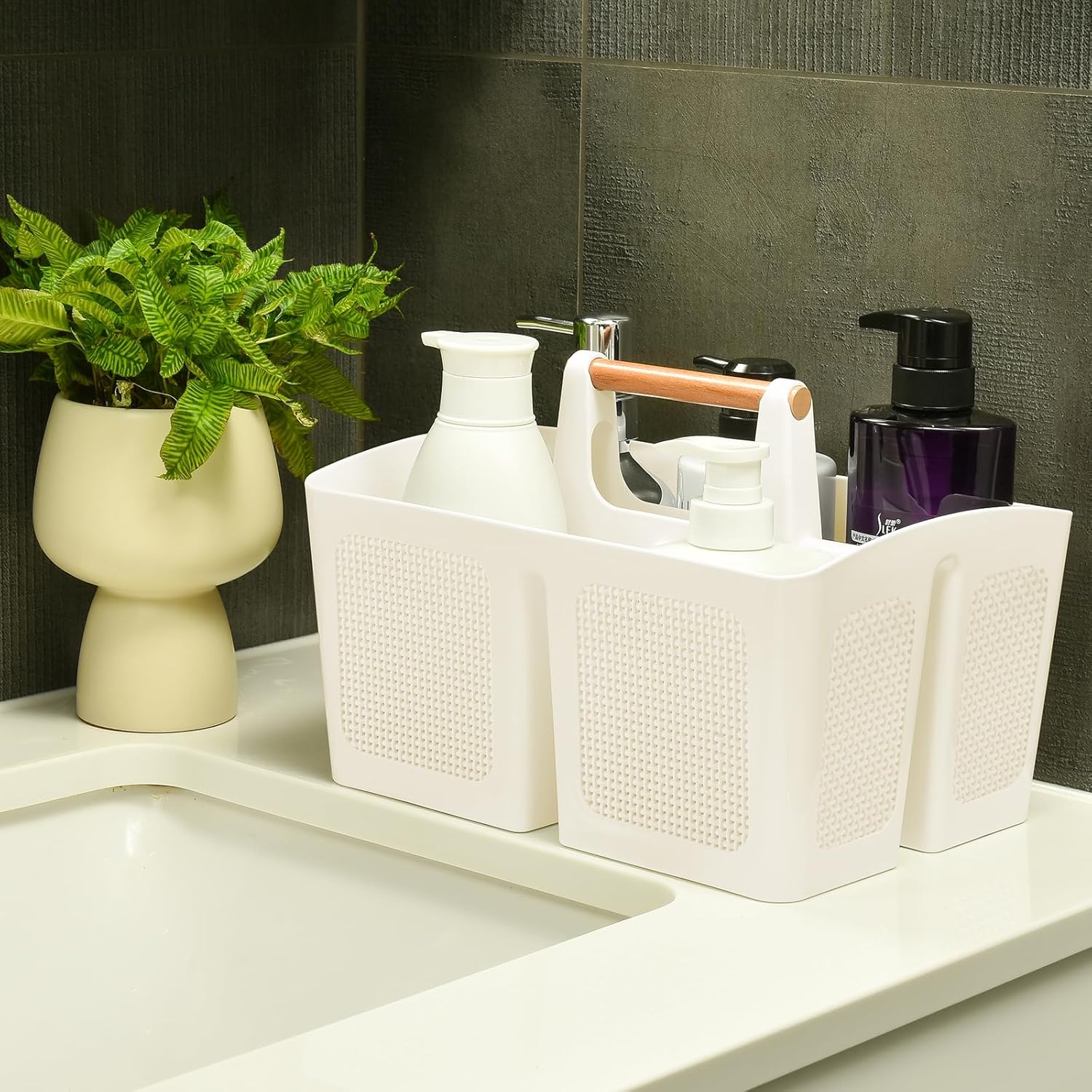 Sturdy Portable Showers stationary with Compartmental Design for Bathroom Essentials