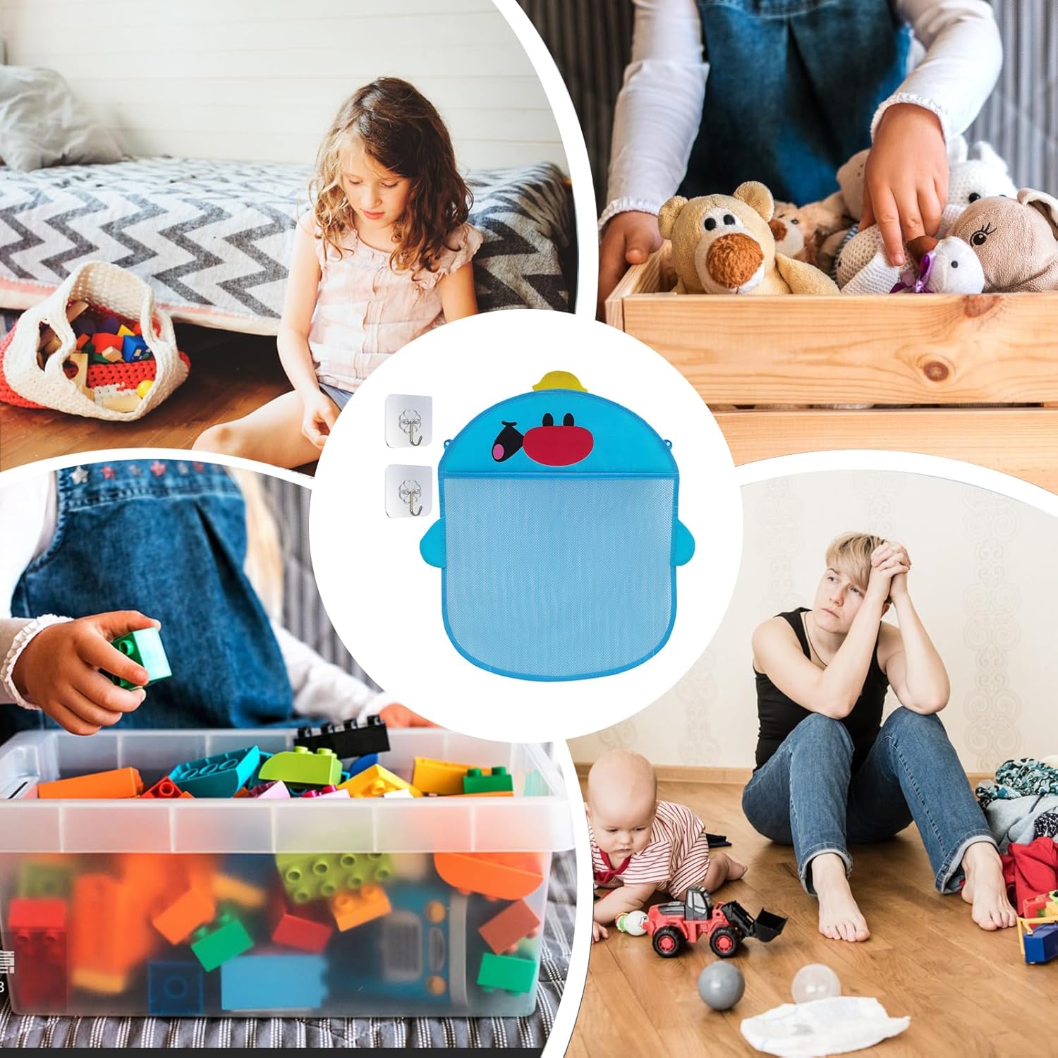 Keep bath toys organized stylish
