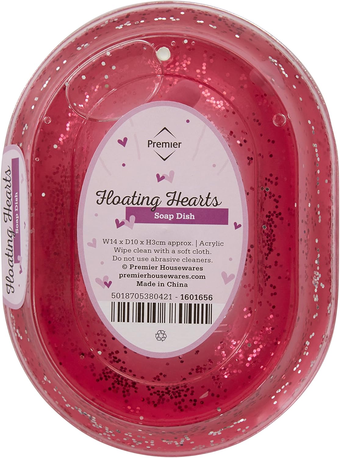 Premier Floating Heart Acrylic Soap Dish