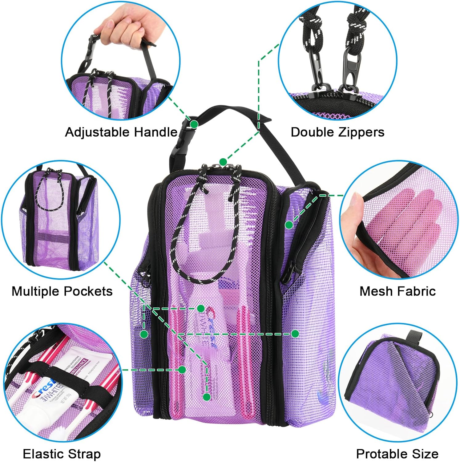 High-Quality Mesh Shower Caddy for Easy Storage
