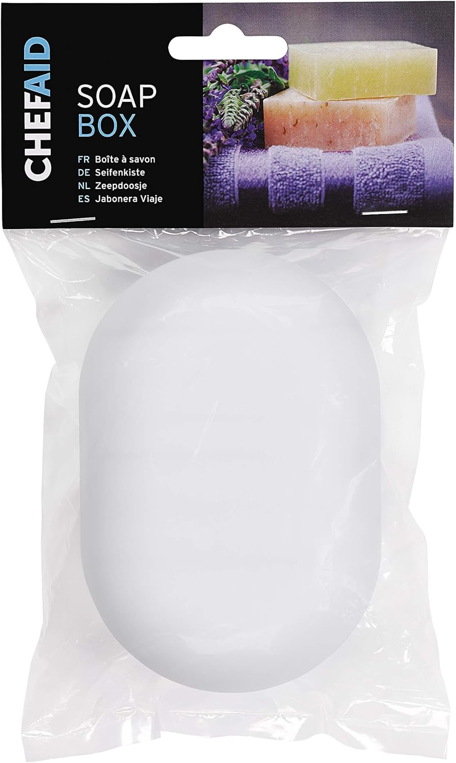 Perfect White Travel Soap Holder Box from Chef Aid