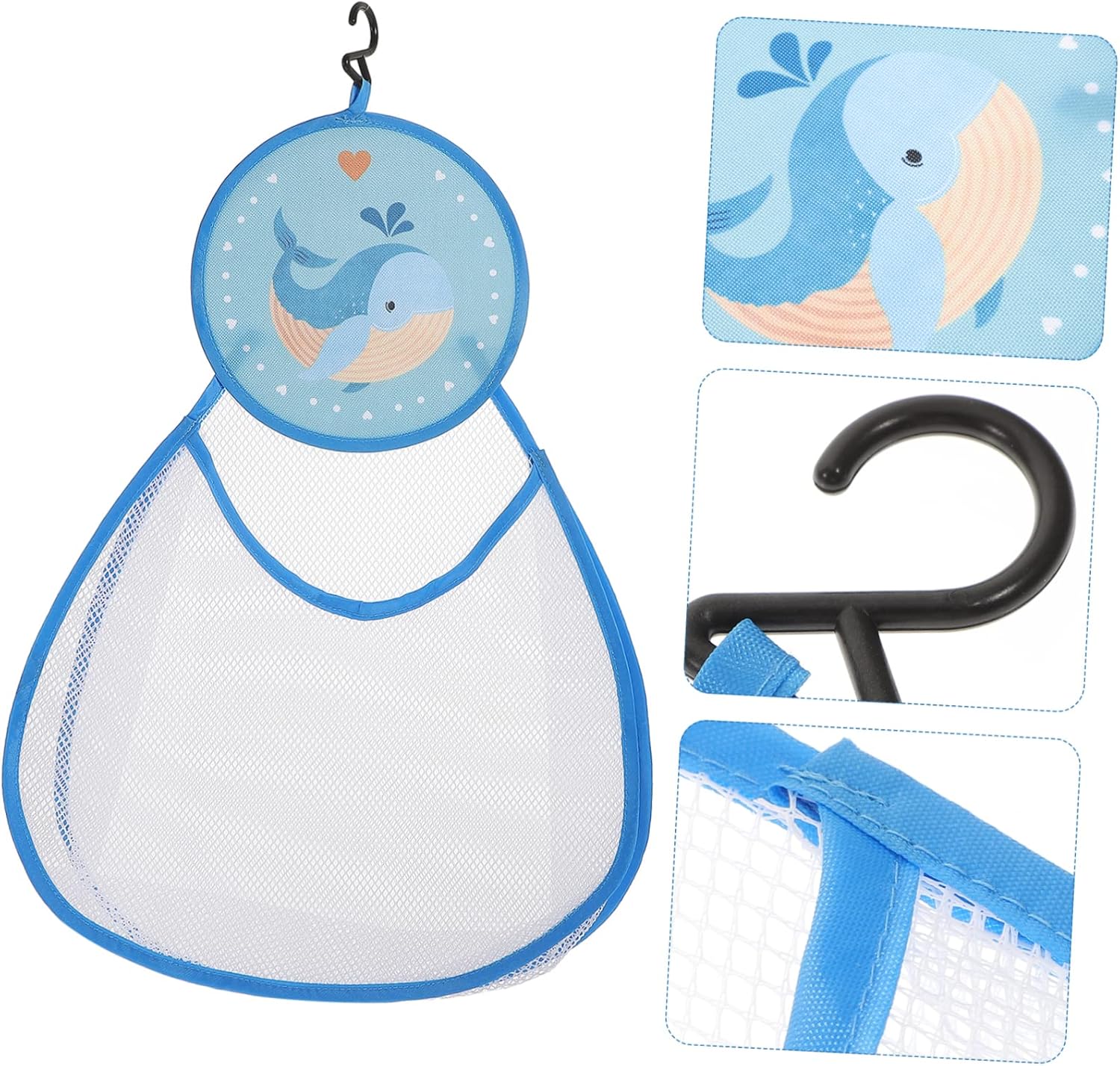 Cabilock Hanging Bath Organizer Mesh Storage for Kids